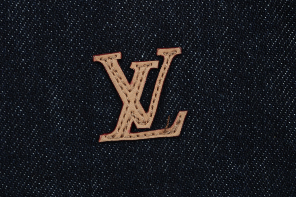 Louis Vuitton Monogram Leather Badge Denim Shorts – Indigo