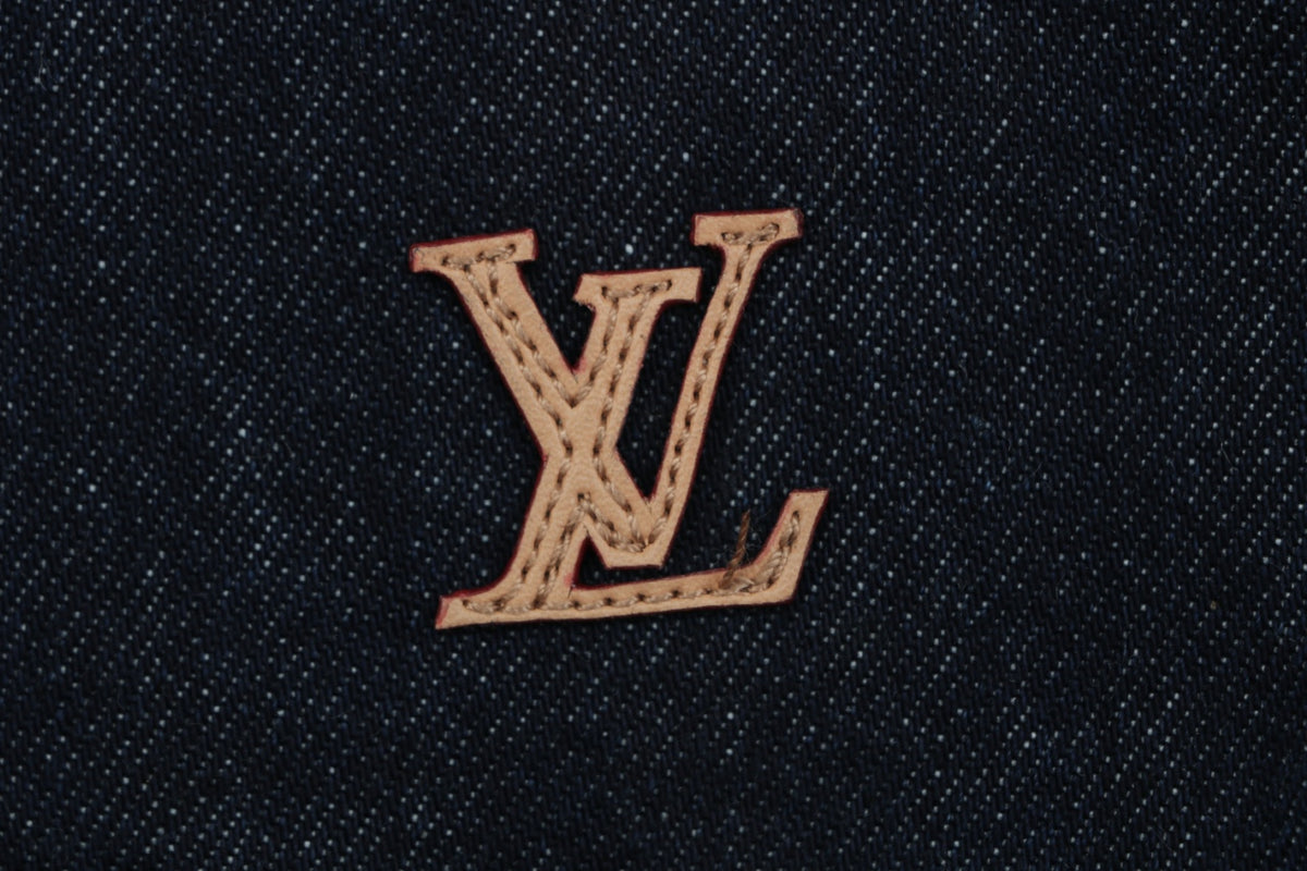 Louis Vuitton Monogram Leather Badge Denim Shorts – Indigo