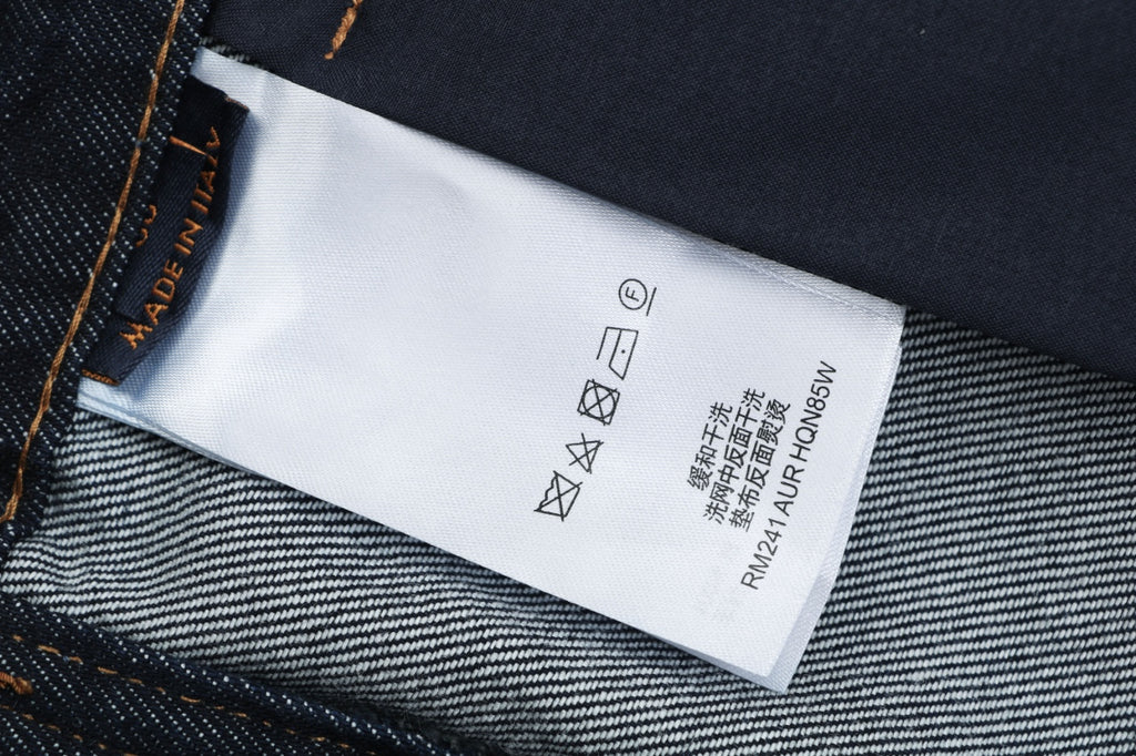 Louis Vuitton Monogram Leather Badge Denim Shorts – Indigo