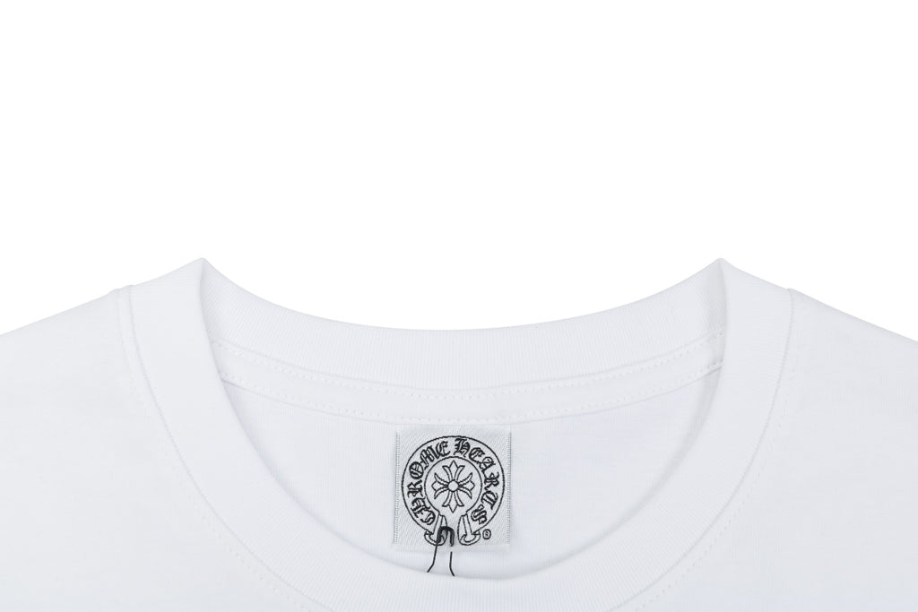 Chrome Hearts Vine Dagger Pocket Print Long Sleeve Tee – White