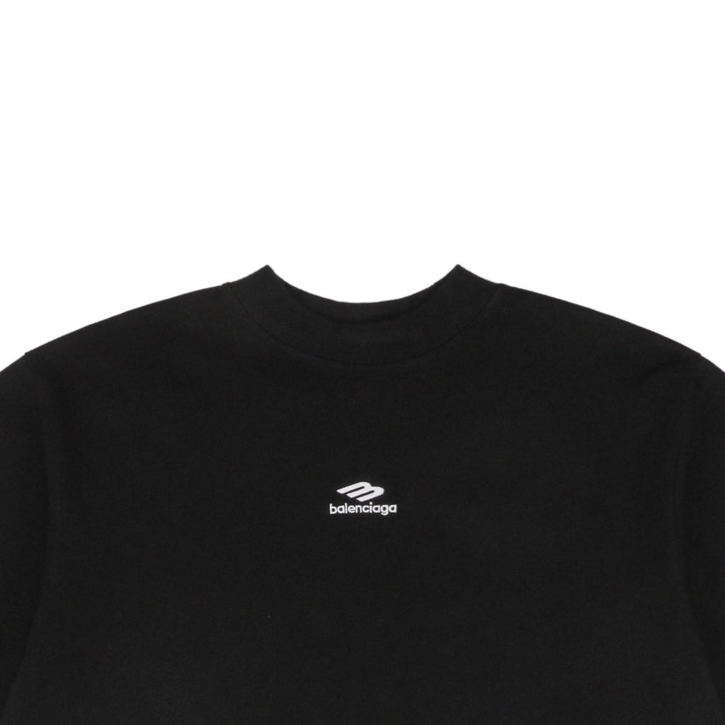 Balenciaga 24SS 3B Logo Embroidered Short Sleeve Tee – Black