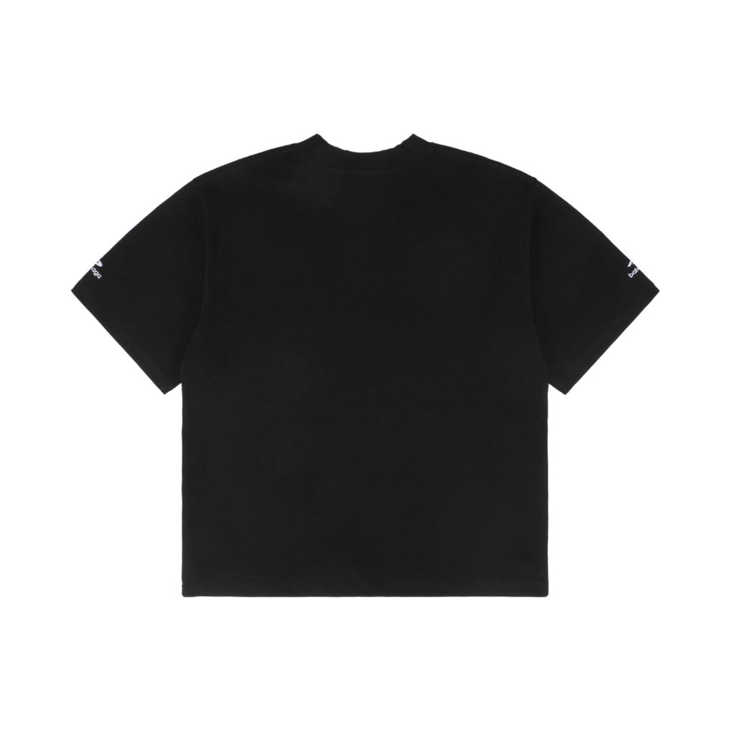 Balenciaga 24SS 3B Logo Embroidered Short Sleeve Tee – Black