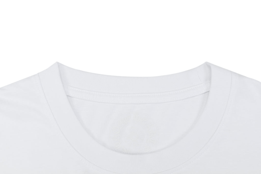 Chrome Hearts Pocket Sanskrit Scroll Print Short Sleeve Tee – White / Lemon Yellow
