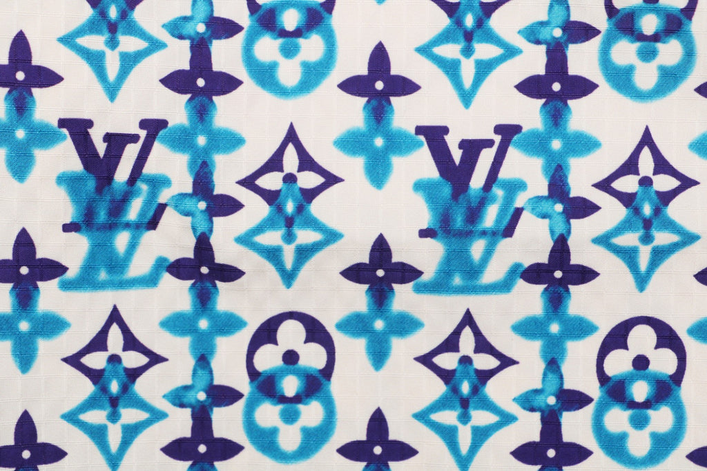Louis Vuitton All-Over Monogram Print Shorts – Ecru / Blue Violet