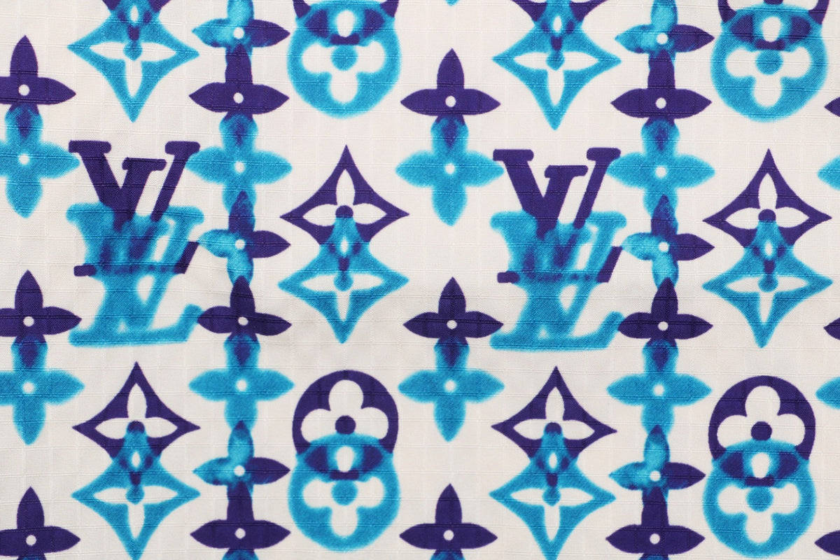 Louis Vuitton All-Over Monogram Print Shorts – Ecru / Blue Violet