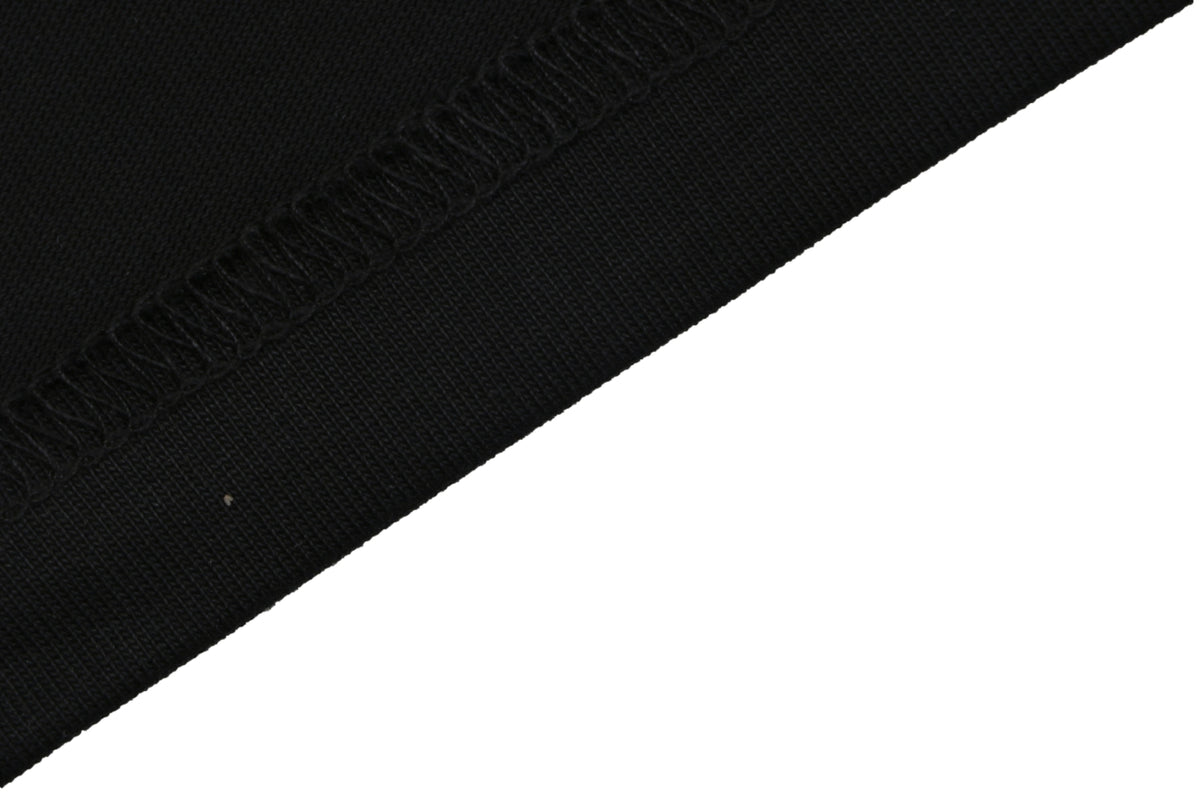Louis Vuitton Graffiti Monogram Intarsia Letter Embroidered Short Sleeve Tee – Black