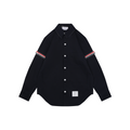 Thom Browne Grosgrain Armband White Button Long Sleeve Shirt – Navy