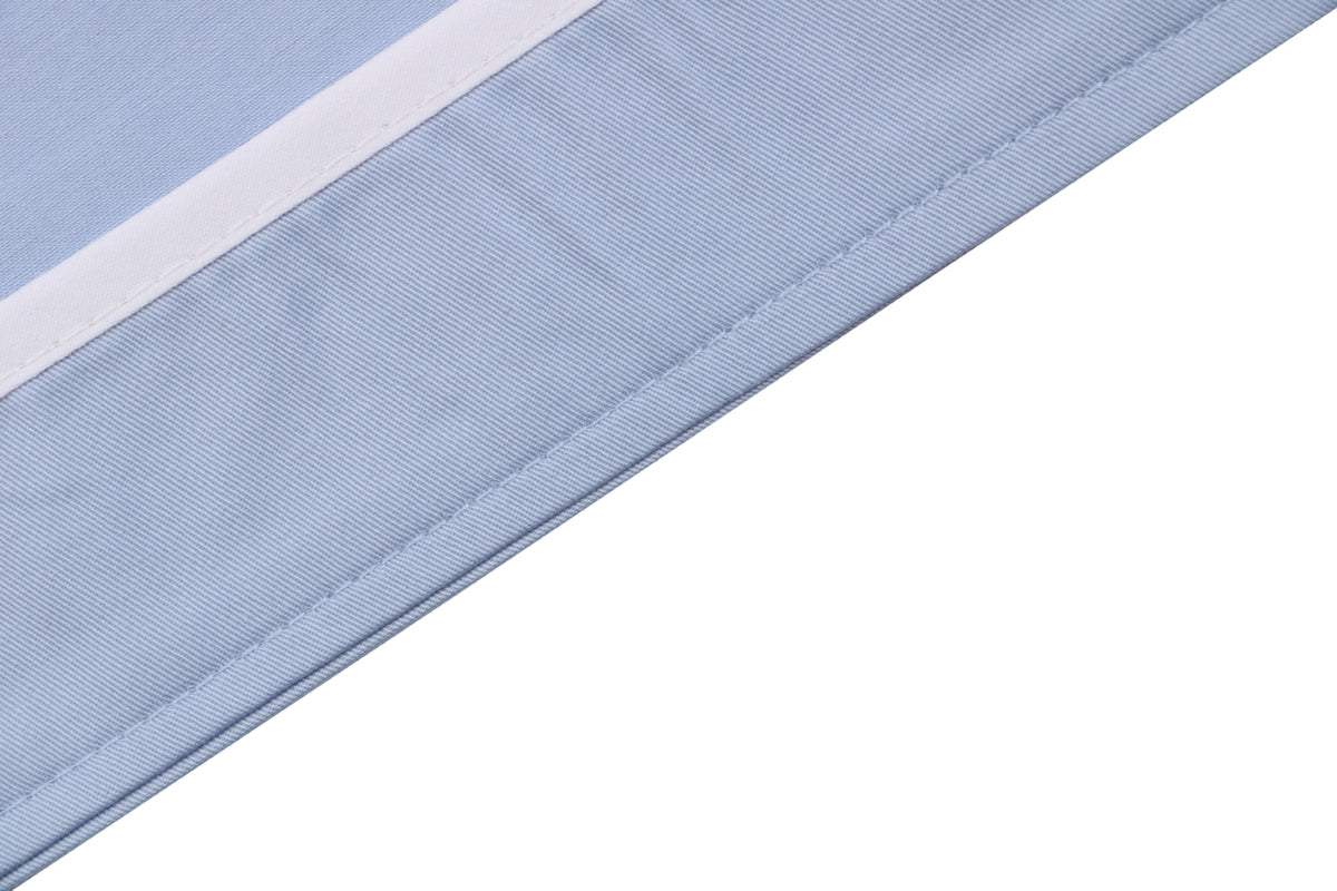 Thom Browne Grosgrain Armband White Button Long Sleeve Shirt – Sky Blue