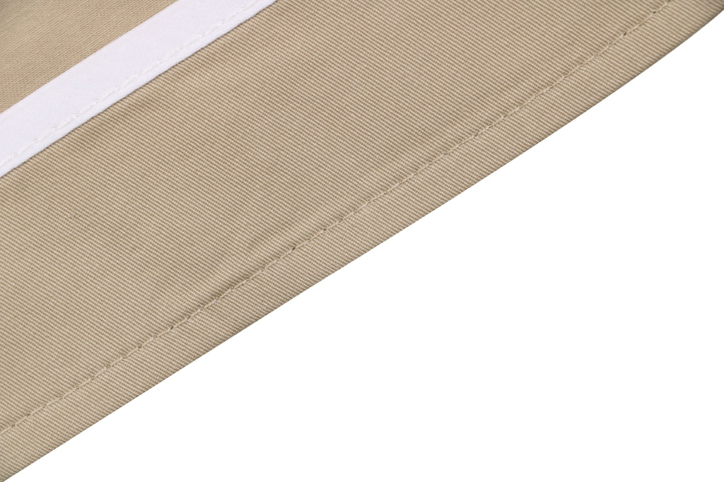 Thom Browne Grosgrain Armband White Button Long Sleeve Shirt – Khaki