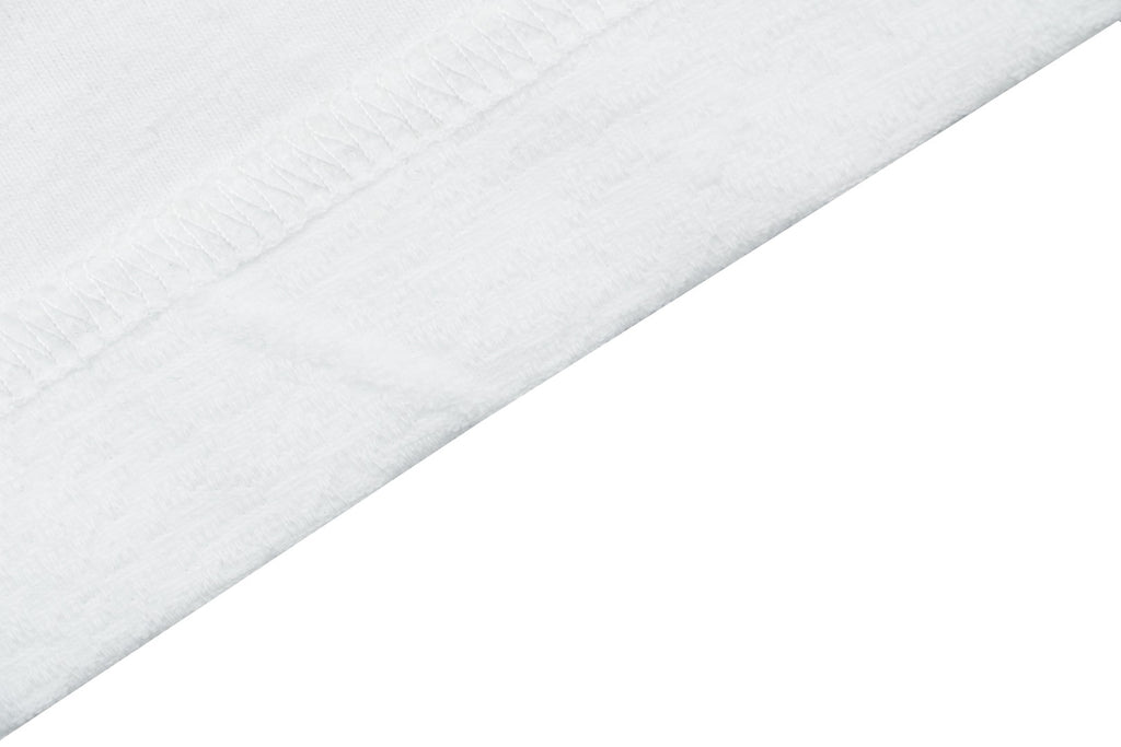 Prada Shadow Logo Milano Badge Embroidered Short Sleeve Tee – White