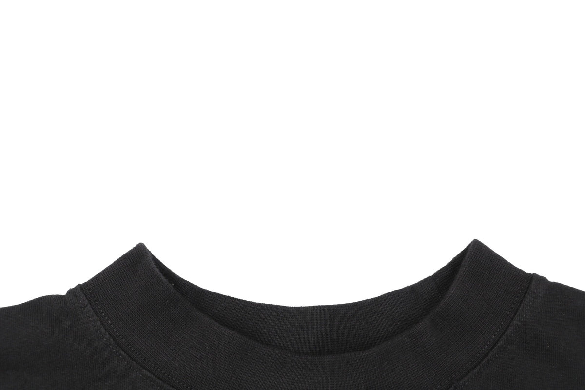 Balenciaga Tokyo Tower Night Cityscape Print Short Sleeve Tee – Black
