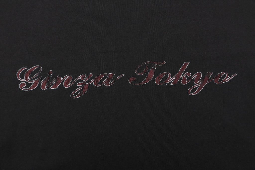 Balenciaga Tokyo Tower Night Cityscape Print Short Sleeve Tee – Black