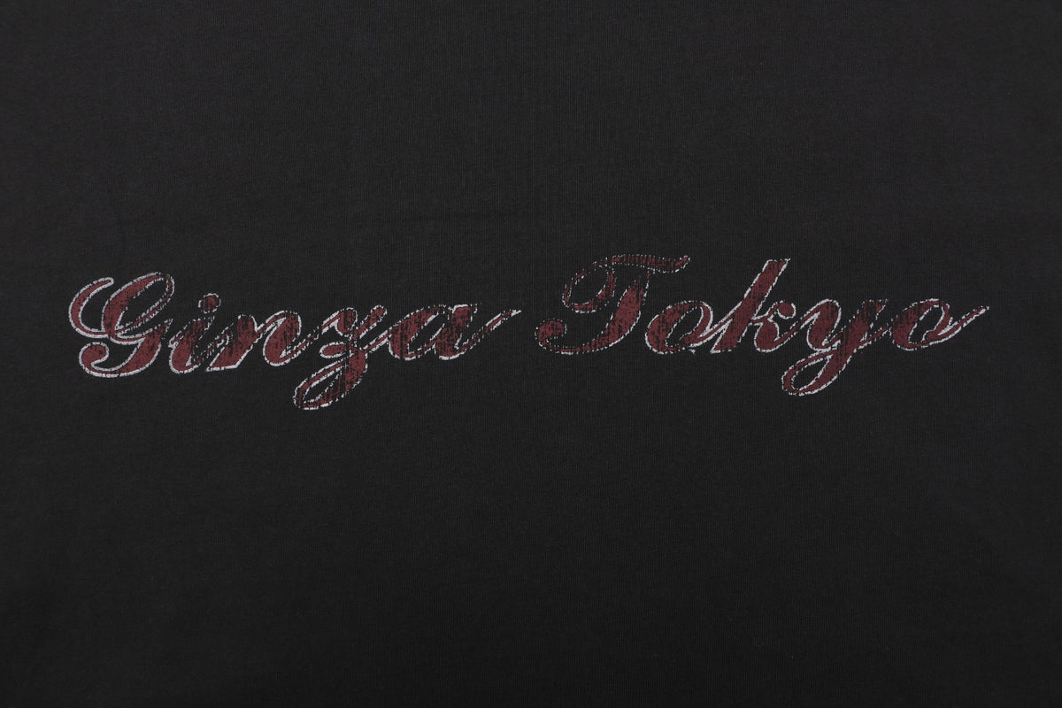 Balenciaga Tokyo Tower Night Cityscape Print Short Sleeve Tee – Black