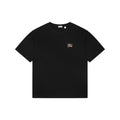 Burberry Equestrian Knight Check Flocked Badge Short Sleeve Tee – Black