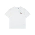 Burberry Equestrian Knight Check Flocked Badge Short Sleeve Tee – White