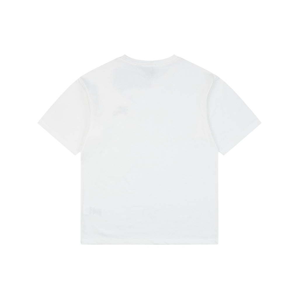 Burberry Equestrian Knight Check Flocked Badge Short Sleeve Tee – White