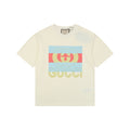 Gucci Muted Colorblock Double G Print Short Sleeve Tee – Ivory