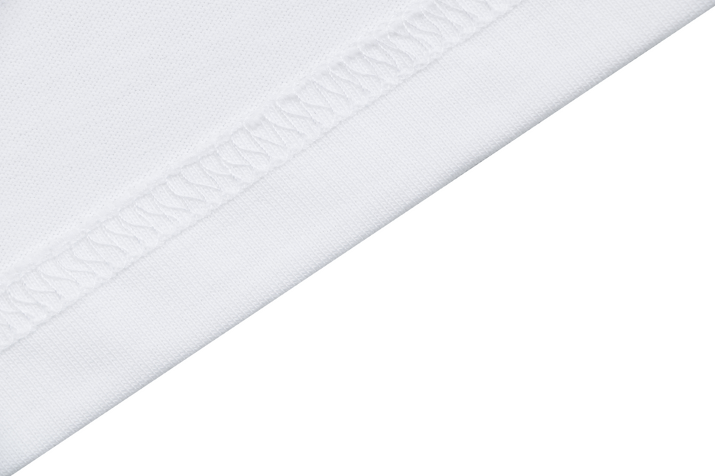 Burberry Equestrian Knight Horizontal Stripe Print Short Sleeve Tee – White / Navy
