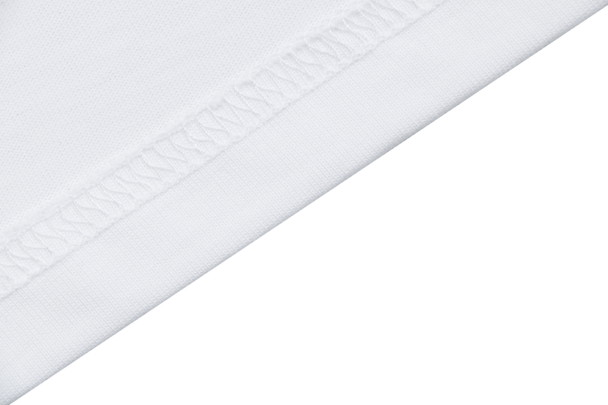 Burberry Equestrian Knight Horizontal Stripe Print Short Sleeve Tee – White / Navy