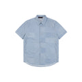Louis Vuitton Powder Blue Monogram Checkerboard Jacquard Short Sleeve Shirt