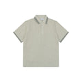 Balenciaga Colorblock Vertical Stripe Tipped Polo Short Sleeve – Stone / Black