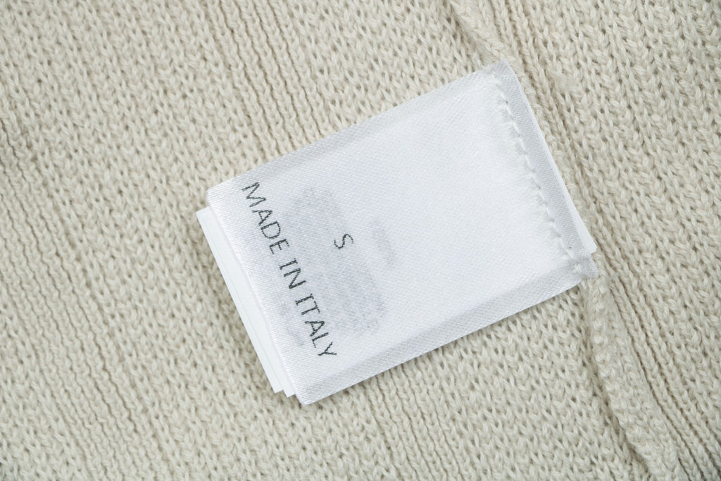 Balenciaga Colorblock Vertical Stripe Tipped Polo Short Sleeve – Stone / Black