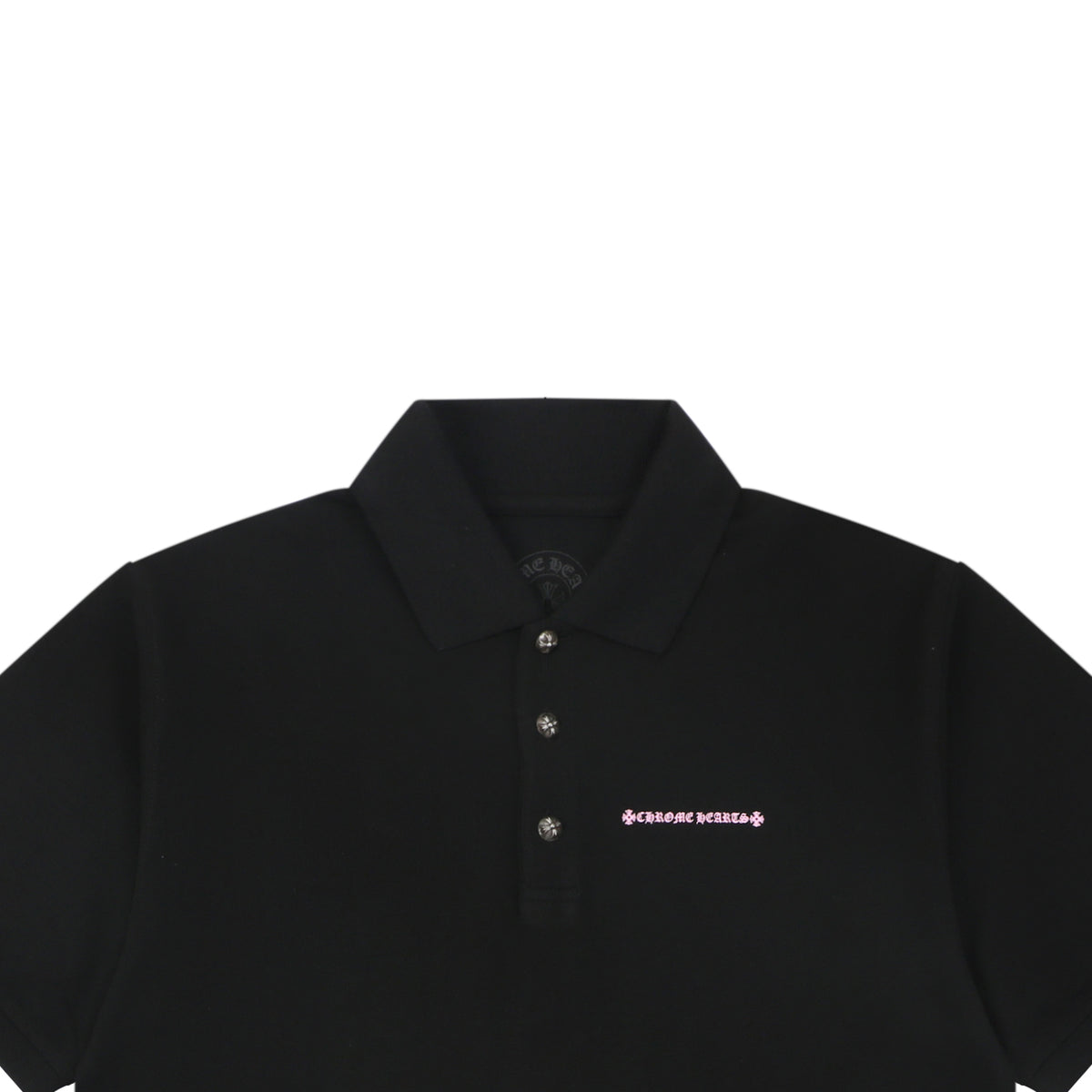 Chrome Hearts Sex Records Graffiti Script Polo Short Sleeve – Black
