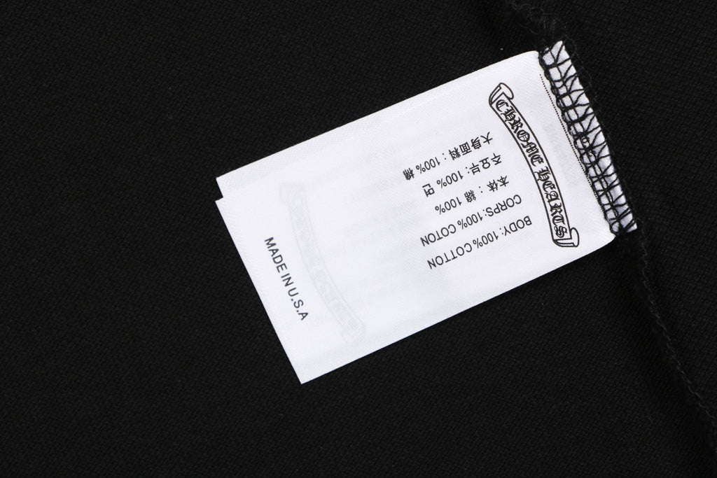 Chrome Hearts Sex Records Graffiti Script Polo Short Sleeve – Black