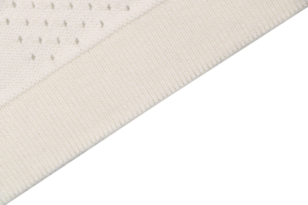 Louis Vuitton Damier Checkerboard Openwork Jacquard Short Sleeve Tee – Cream