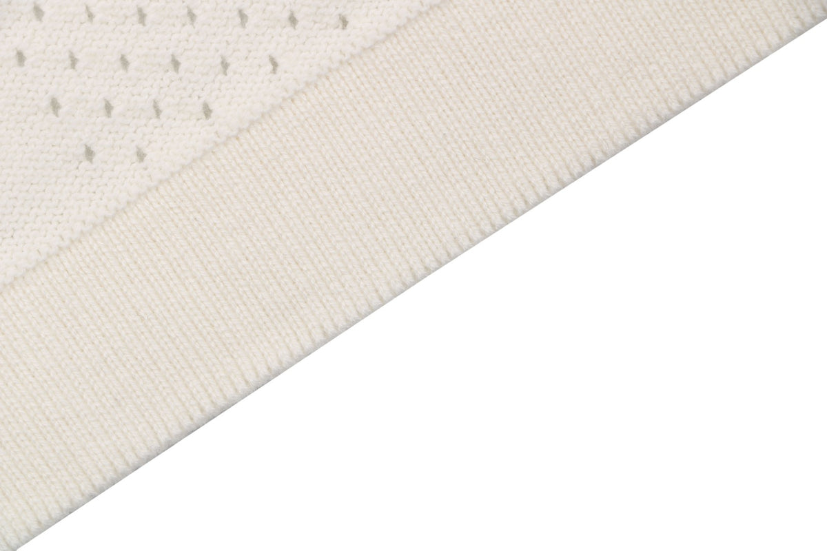 Louis Vuitton Damier Checkerboard Openwork Jacquard Short Sleeve Tee – Cream