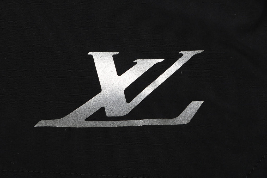 Louis Vuitton Reflective LV Logo Double-Layer Sport Shorts – Black