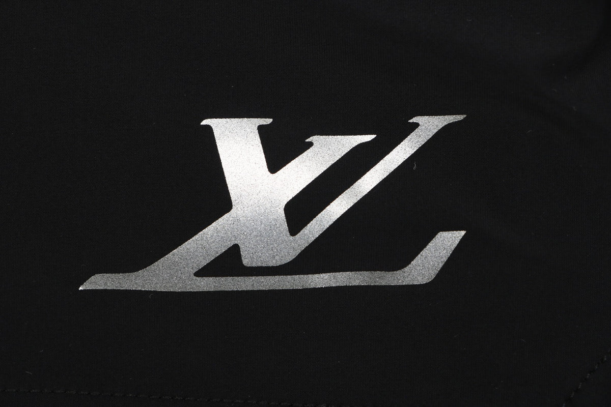 Louis Vuitton Reflective LV Logo Double-Layer Sport Shorts – Black