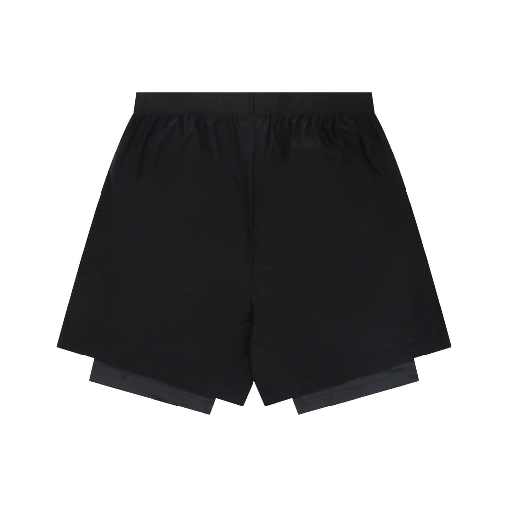 Louis Vuitton Reflective LV Logo Double-Layer Sport Shorts – Black