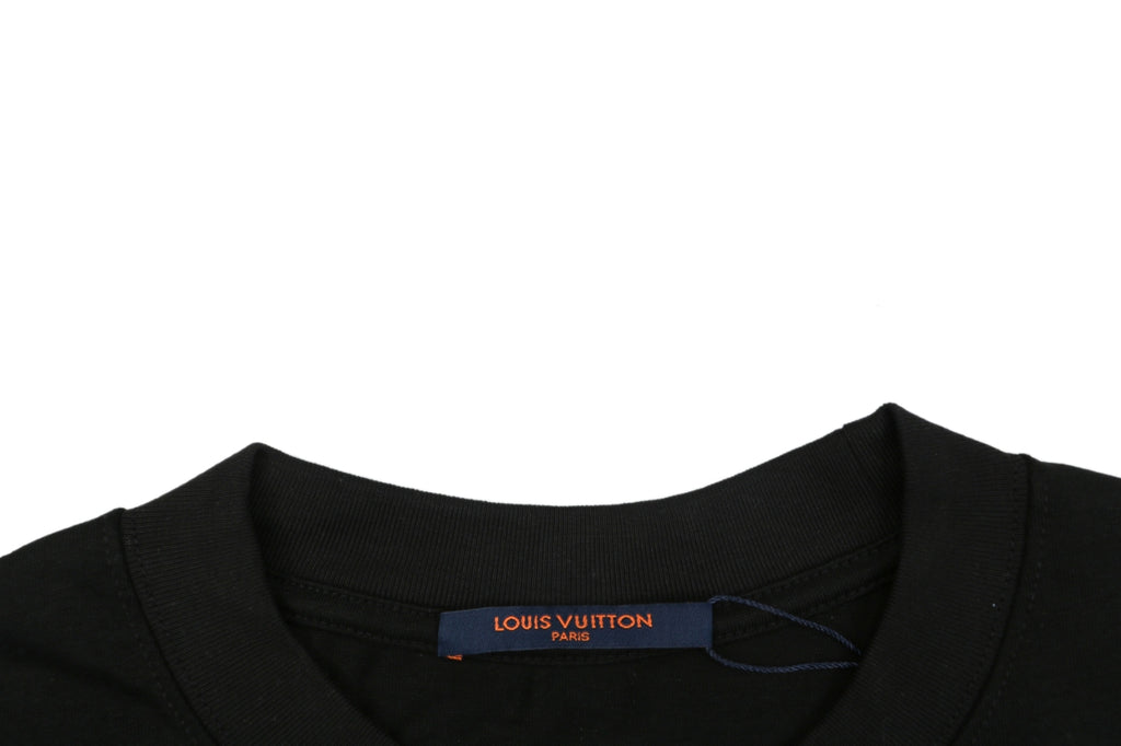 Louis Vuitton Monogram Multi-Direction Patch Embroidered Short Sleeve Tee – Black