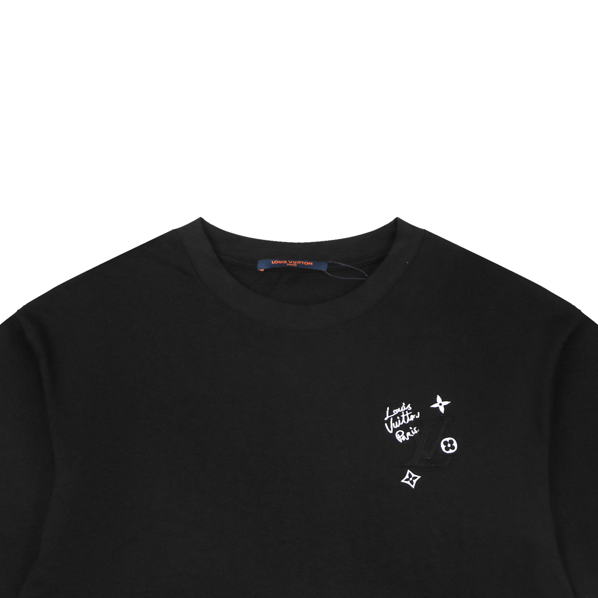 Louis Vuitton Monogram Multi-Direction Patch Embroidered Short Sleeve Tee – Black