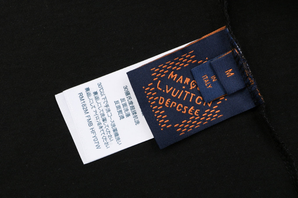 Louis Vuitton Monogram Multi-Direction Patch Embroidered Short Sleeve Tee – Black