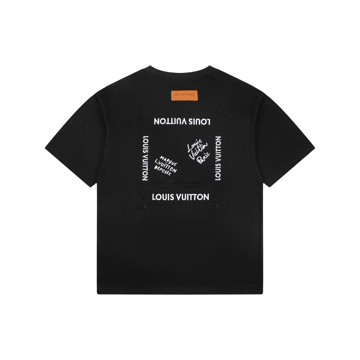 Louis Vuitton Monogram Multi-Direction Patch Embroidered Short Sleeve Tee – Black