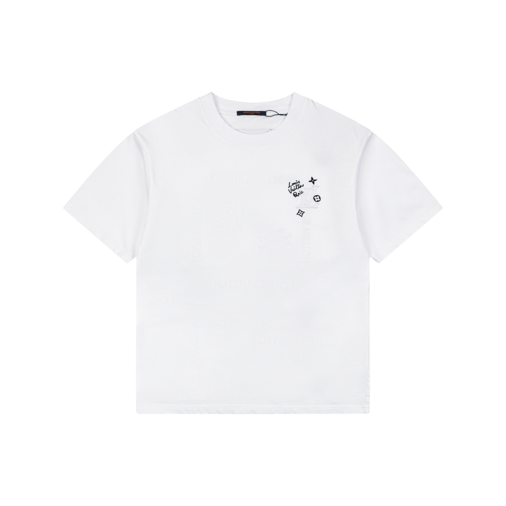 Louis Vuitton Monogram Multi-Direction Patch Embroidered Short Sleeve Tee – White