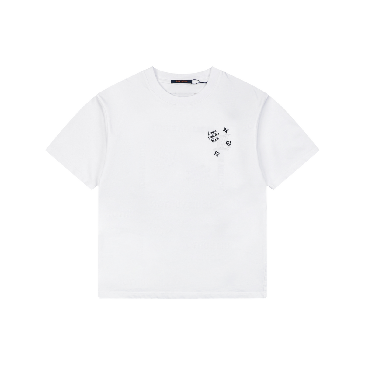 Louis Vuitton Monogram Multi-Direction Patch Embroidered Short Sleeve Tee – White