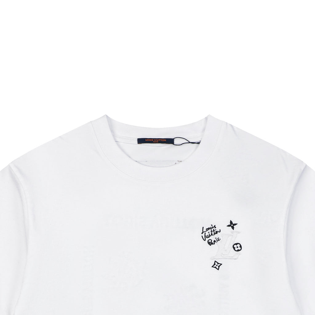 Louis Vuitton Monogram Multi-Direction Patch Embroidered Short Sleeve Tee – White