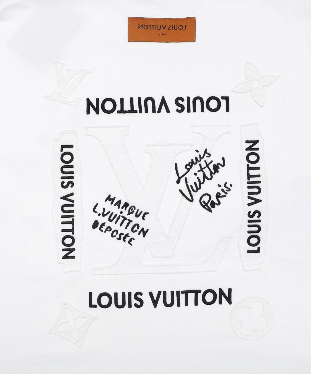 Louis Vuitton Monogram Multi-Direction Patch Embroidered Short Sleeve Tee – White