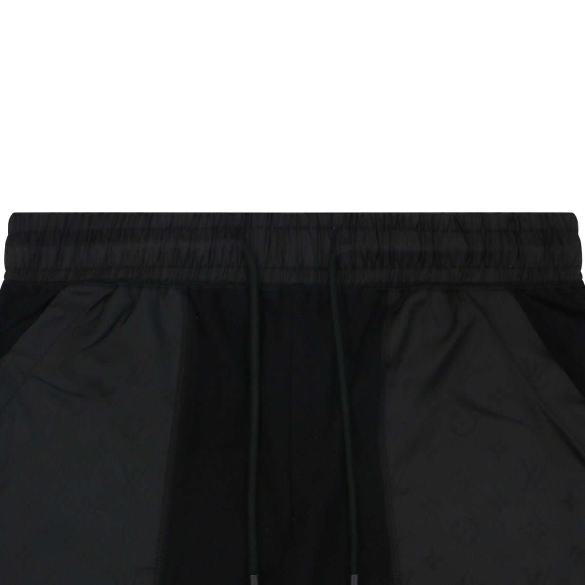 Louis Vuitton Monogram Nylon Patch Pocket Drawstring Shorts – Black