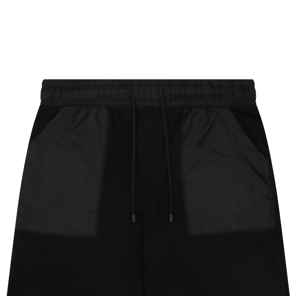 Louis Vuitton Monogram Nylon Patch Pocket Drawstring Shorts – Black