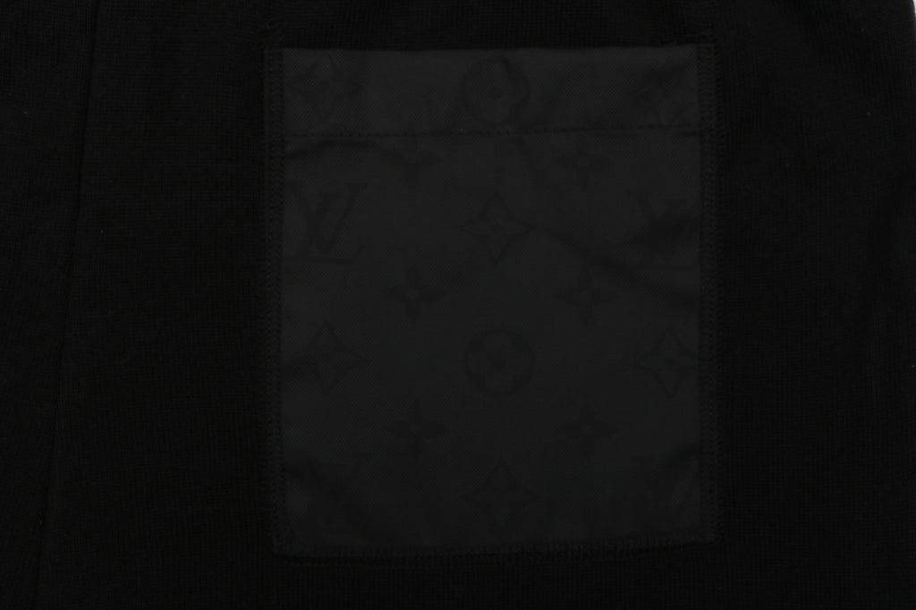 Louis Vuitton Monogram Nylon Patch Pocket Drawstring Shorts – Black
