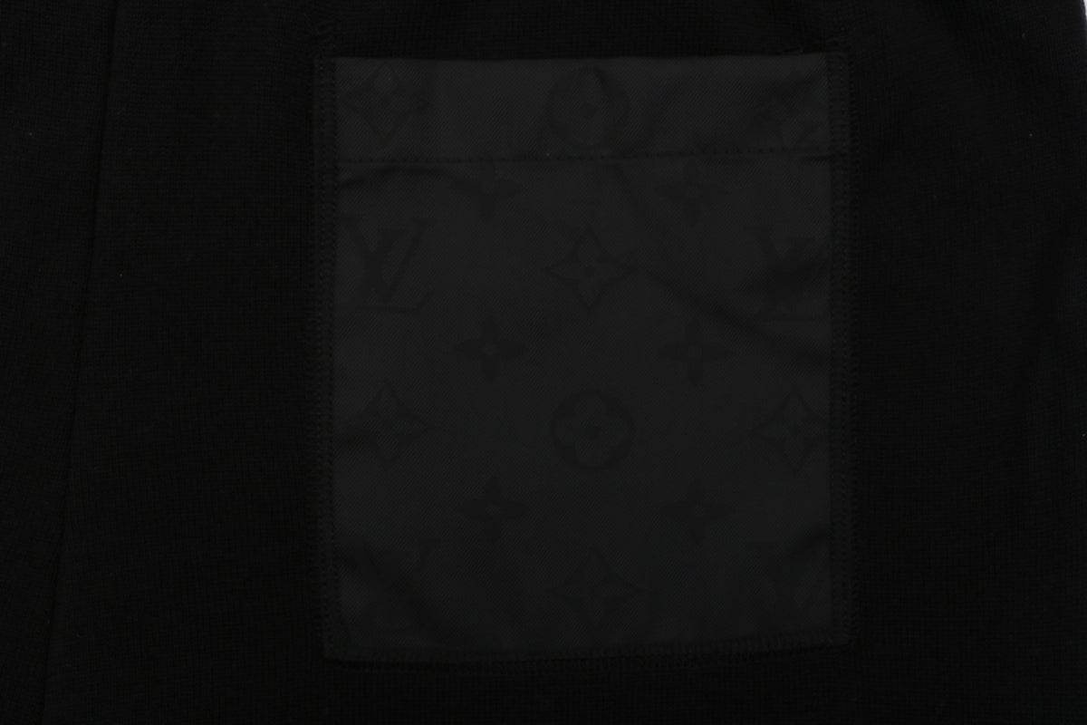 Louis Vuitton Monogram Nylon Patch Pocket Drawstring Shorts – Black