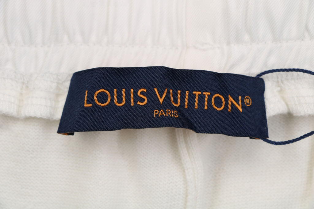 Louis Vuitton Monogram Nylon Patch Pocket Drawstring Shorts – Cream