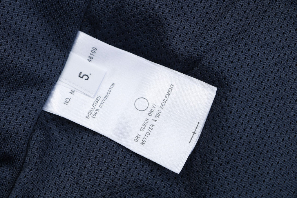 Thom Browne RWB Diagonal Satin Mesh Stripe Drawstring Shorts – Navy