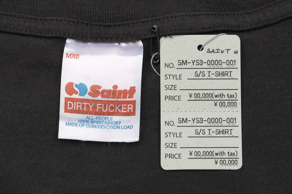 Saint Michael 25SS Beavis & Butt-Head Suited Ezekiel 25:17 Print Short Sleeve Tee – Vintage Smoke