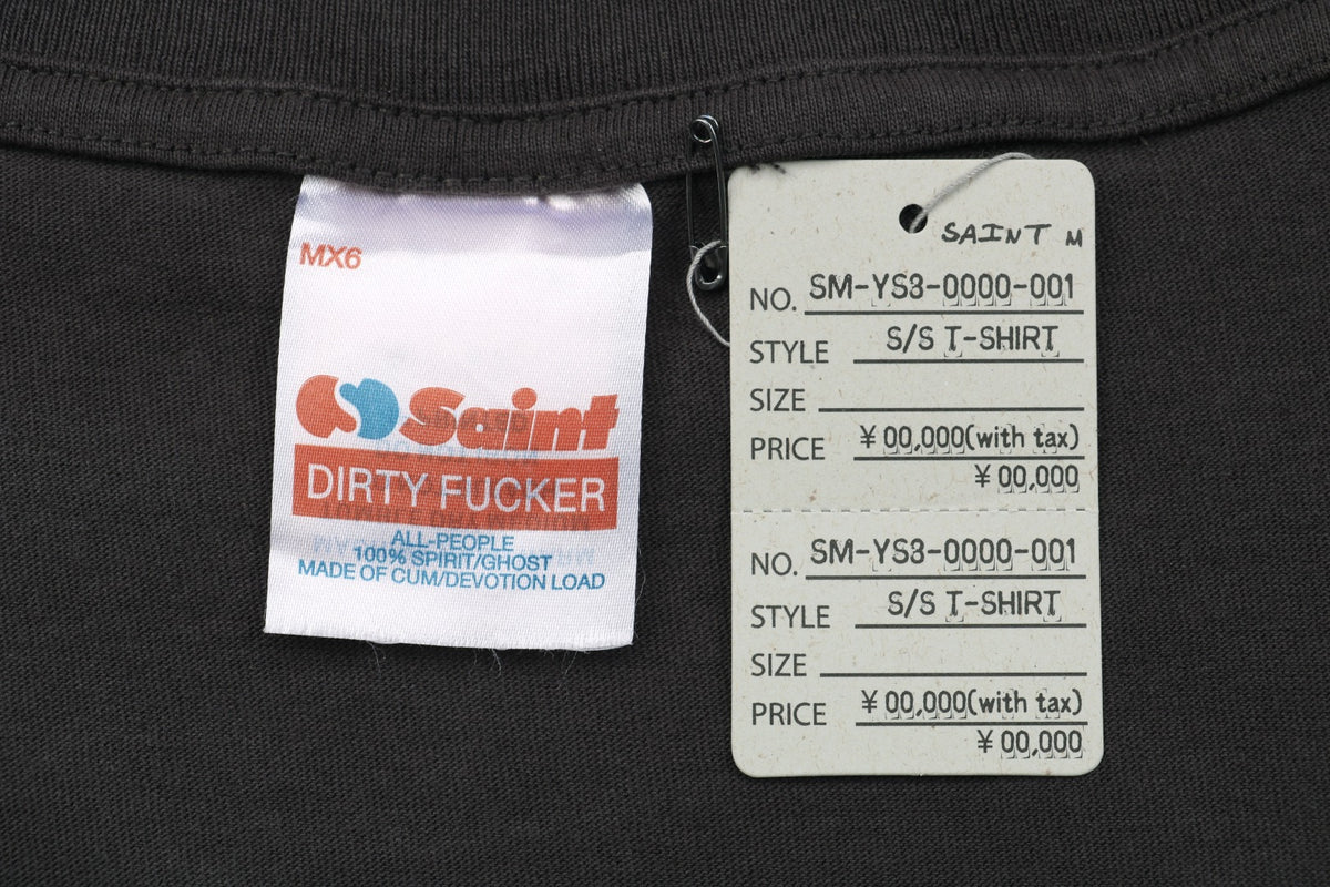 Saint Michael 25SS Beavis & Butt-Head Suited Ezekiel 25:17 Print Short Sleeve Tee – Vintage Smoke