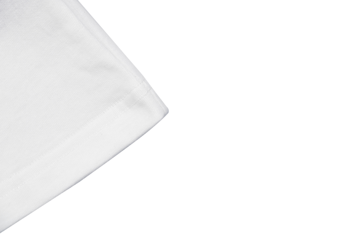 Fendi Trompe-L’Œil Dashed Pocket Multicolor FF Monogram Print Short Sleeve Tee – White
